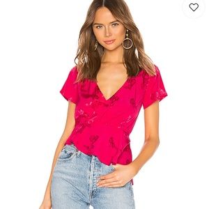 LOVERS & FRIENDS / REVOLVE Bali Top in Hot Pink